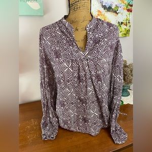 Lucky Brand geometric blouse